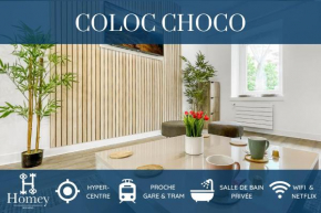 LA COLOC CHOCO - Belle Colocation en hypercentre / 5 chambres privées / Salle de bains privative / Proche Gare et Tram / Wifi et Netflix